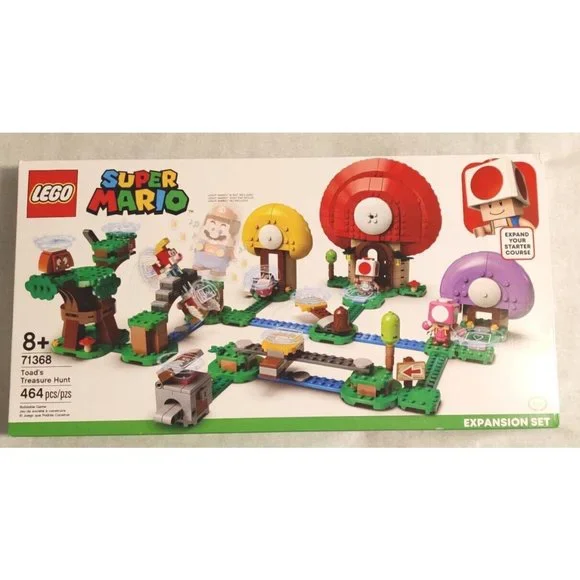 Lego Toys Lego Super Mario Toads Treasure Hunt 7368 464 Piece